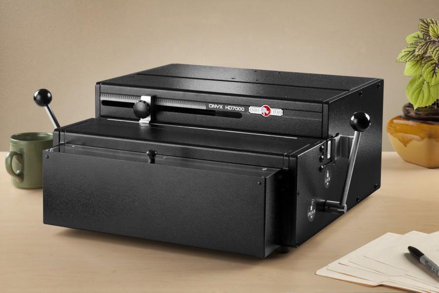 ONYX HD7000 Comb, Wire, & Spiral Plastic Coil Punching Machine